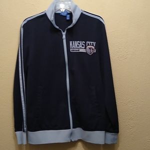 Adidas Sporting KC jacket, embroidered